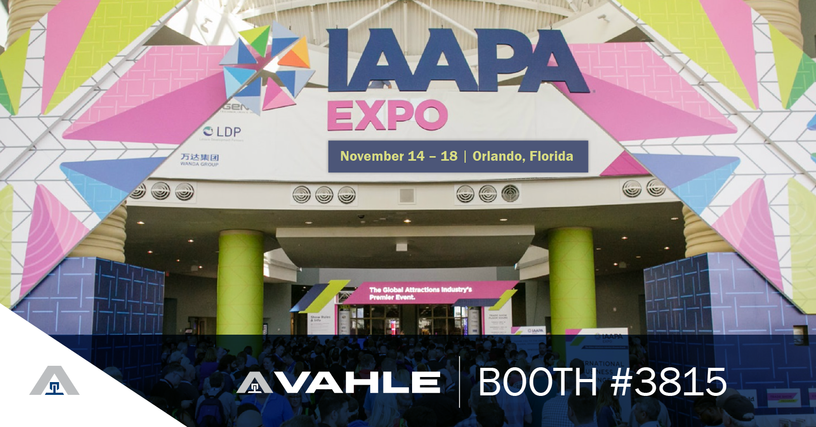 VAHLE will be at booth #3815 at the 2022 IAAPA Expo